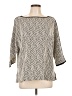 Chico's Chevron-herringbone Ivory 3/4 Sleeve Blouse Size Lg (2) - photo 1