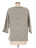 Chico's Chevron-herringbone Ivory 3/4 Sleeve Blouse Size Lg (2) - photo 2