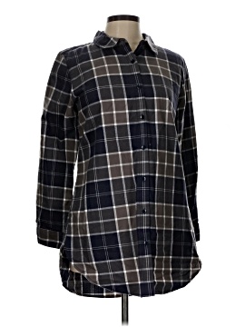 Garnet Hill 3/4 Sleeve Button Down Shirt