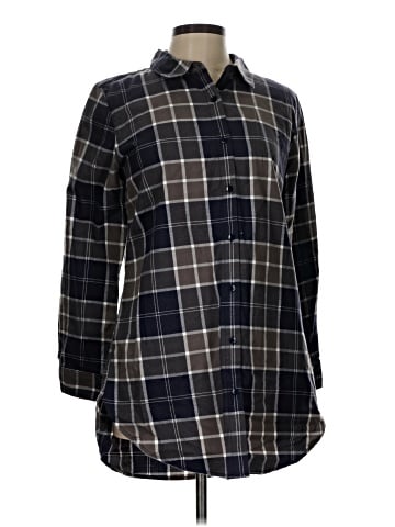 Garnet Hill 3/4 Sleeve Button-Down Shirt (view 1)