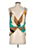 Shein 100% Polyester Teal Sleeveless Blouse Size 4 - photo 2