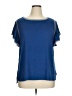 Max Studio Blue Short Sleeve Top Size 1X - photo 1