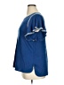 Max Studio Blue Short Sleeve Top Size 1X - photo 5