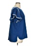 Max Studio Blue Short Sleeve Top Size 1X - photo 4