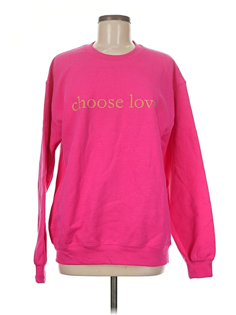 Pre-owned Assorted Brands Sweatshirt In Pink
