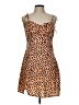 Shein Animal Print Brown Cocktail Dress Size L - photo 1
