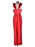 Adrianna Papell 100% Polyester Solid Red Jumpsuit Size 10 - photo 2