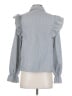 Unbranded 100% Polyester Gray Long Sleeve Blouse Size S - photo 2