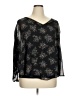 Notations 100% Polyester Black 3/4 Sleeve Blouse Size 1X - photo 1