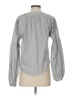 Evereve Stripes Gray Long Sleeve Blouse Size XS - photo 2