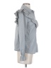 Unbranded 100% Polyester Gray Long Sleeve Blouse Size S - photo 4