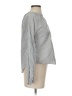 Evereve Stripes Gray Long Sleeve Blouse Size XS - photo 4