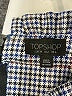 Topshop Houndstooth Blue Casual Skirt Size 2 - photo 4