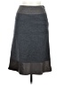 Lida Baday 100% Wool Color Block Gray Wool Skirt Size 6 - photo 1