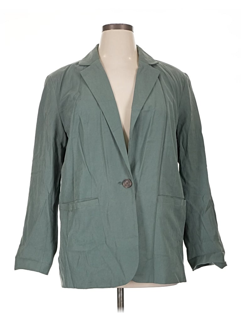 Pre-owned A New Day Blazer Jacket In Green