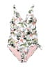 Unbranded Floral White One Piece Swimsuit Size L (estimated) - photo 1