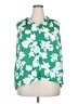 Simply Vera Vera Wang 100% Polyester Floral Green Sleeveless Blouse Size XXL - photo 1