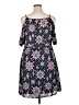 Eyeshadow 100% Polyester Paisley Black Casual Dress Size 1X - photo 2