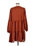 Unbranded Solid Brown Casual Dress Size M - photo 2