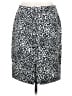 Ann Taylor Animal Print Black Casual Skirt Size 8 - photo 2