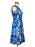 Adorne Print Blue Casual Dress Size 0 - photo 4