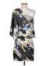 Jessica Simpson Print Gray Cocktail Dress Size XS - photo 2