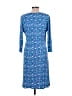 Hatley Print Blue Casual Dress Size L - photo 2