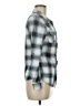 Passport 100% Polyester Plaid Blue Long Sleeve Blouse Size M - photo 4