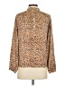 J.Crew Animal Print Brown Long Sleeve Blouse Size S - photo 2