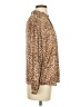 J.Crew Animal Print Brown Long Sleeve Blouse Size S - photo 4