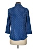 J. McLaughlin Blue 3/4 Sleeve Blouse Size M - photo 2