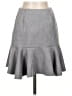 Aqua Solid Gray Casual Skirt Size S - photo 1