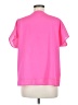 DKNY 100% Polyester Pink Short Sleeve Blouse Size M - photo 2