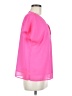 DKNY 100% Polyester Pink Short Sleeve Blouse Size M - photo 4