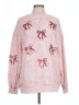 Unbranded 100% Polyester Tropical Pink Pullover Sweater Size L - photo 1