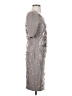 BCBGMAXAZRIA Metallic Silver Cocktail Dress Size S - photo 4