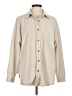 Unbranded 100% Polyester Tan Long Sleeve Blouse Size M - photo 1