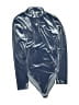Forever 21 Contemporary Metallic Silver Bodysuit Size XL - photo 1