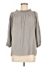 XCVI Gray 3/4 Sleeve Blouse Size M - photo 1