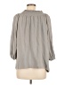 XCVI Gray 3/4 Sleeve Blouse Size M - photo 2