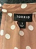Torrid 100% Polyester Polka Dots Brown Casual Dress Size 1X Plus (1) - photo 7