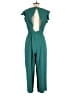 J.Crew 100% Polyester Solid Teal Jumpsuit Size 2 - photo 2