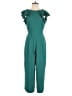 J.Crew 100% Polyester Solid Teal Jumpsuit Size 2 - photo 1