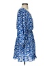 Unbranded 100% Polyester Print Blue Casual Dress Size S - photo 4