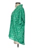 CAbi 100% Polyester Stars Green Short Sleeve Blouse Size S - photo 5