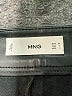 MNG 100% Polyester Black Faux Leather Pants Size 4 - photo 4