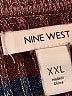 Nine West Stripes Burgundy Brown Pullover Sweater Size XXL - photo 7
