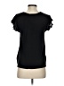 Ann Taylor LOFT 100% Polyester Black Short Sleeve Top Size S - photo 2