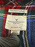 American Eagle Outfitters Plaid Blue Long Sleeve Button-Down Shirt Size M - photo 4
