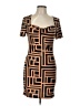 Shein Graphic Brown Cocktail Dress Size L - photo 1